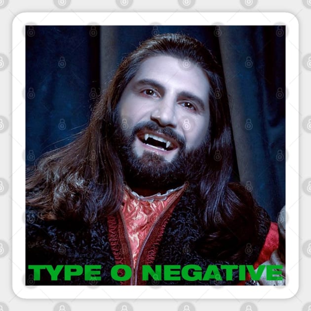 TYPE O NEGATIVE Sticker by FOULPERALTA